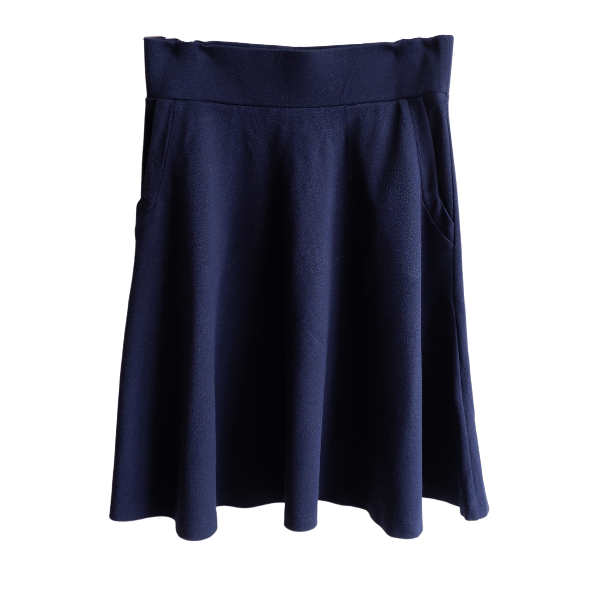 Donkerblauwe zwierige rok