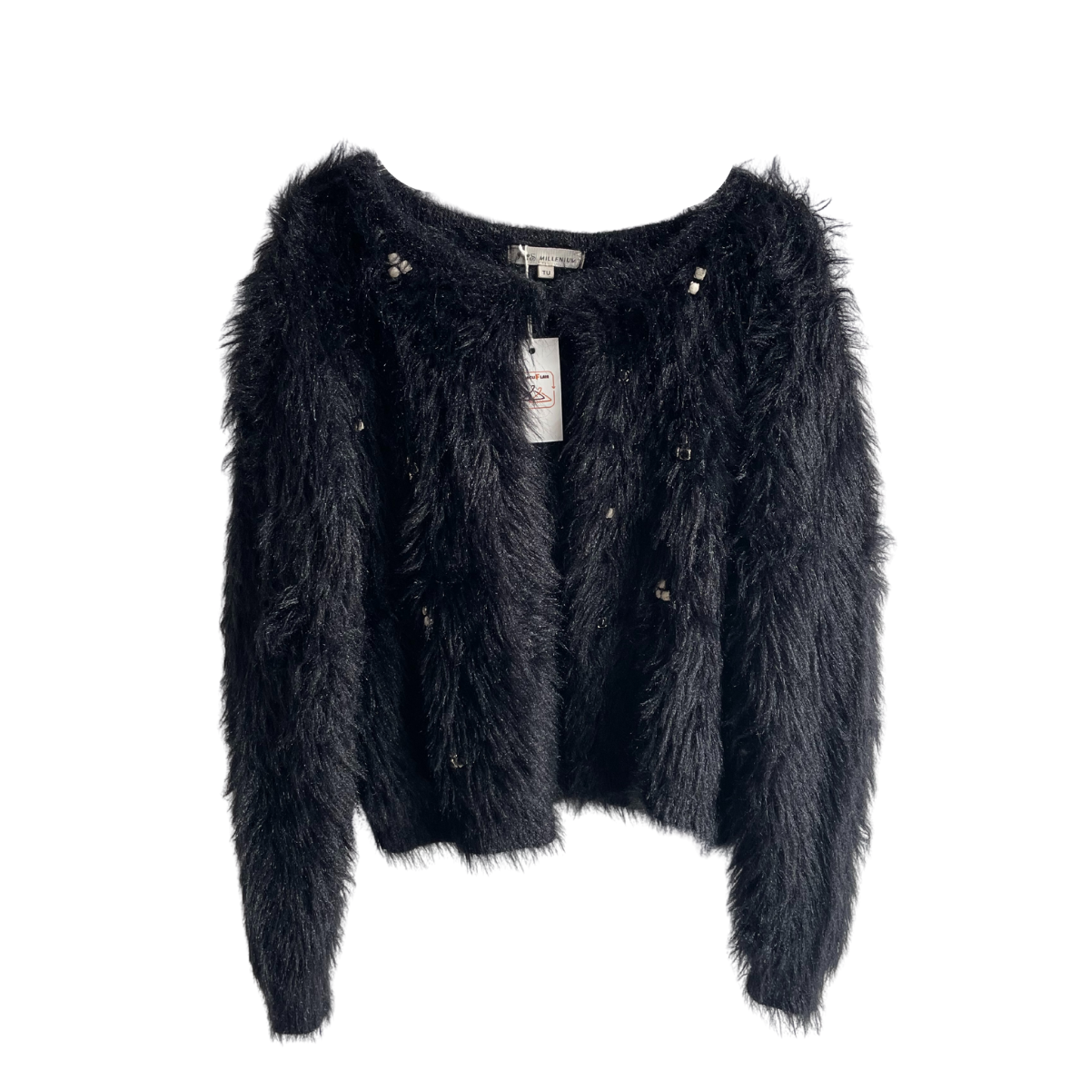 Zwarte zachte gilet