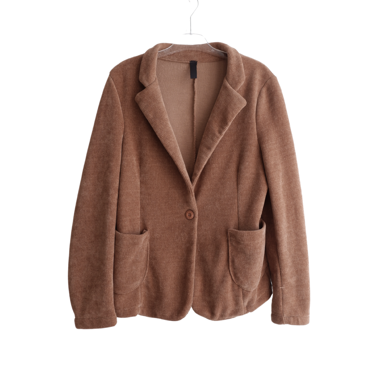 Bruine/beige zachte blazer