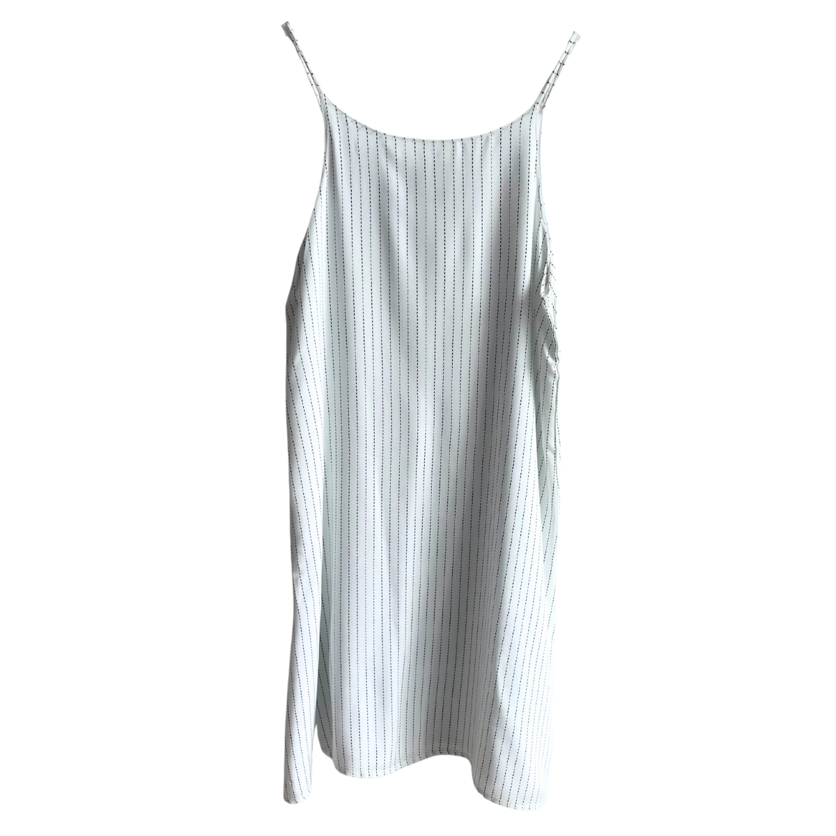 Witte gestreept zomerkleed