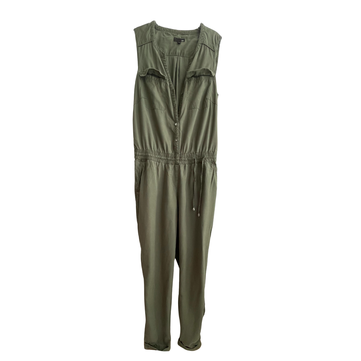 Kakigroene jumpsuit