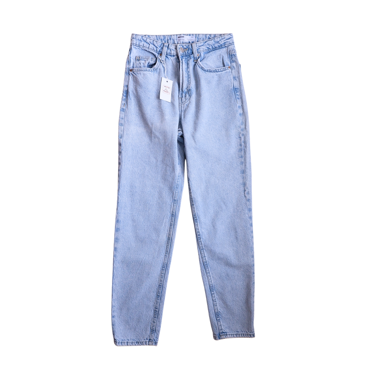 Blauwe jeans mom pants