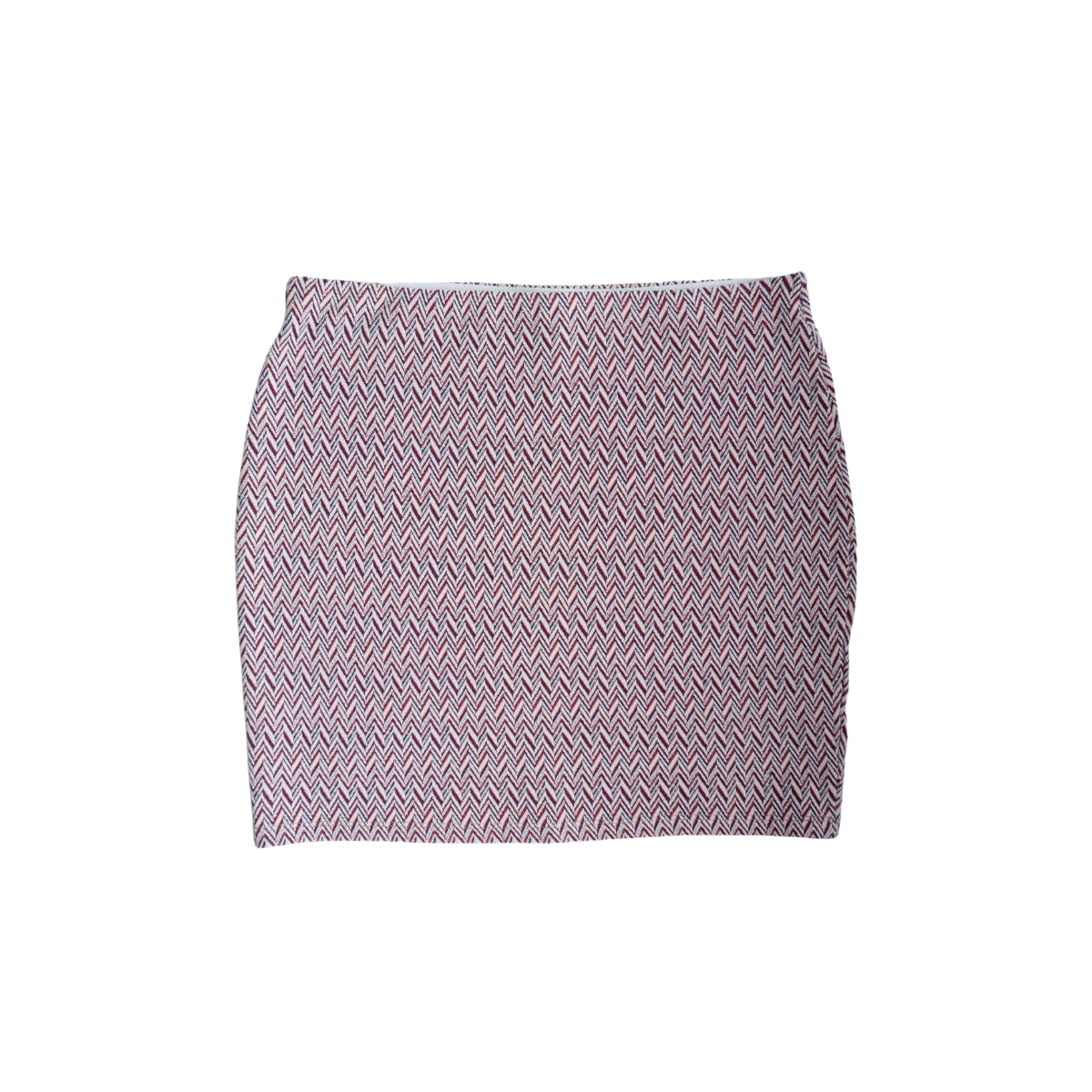 Rood blauw witte rok met rek