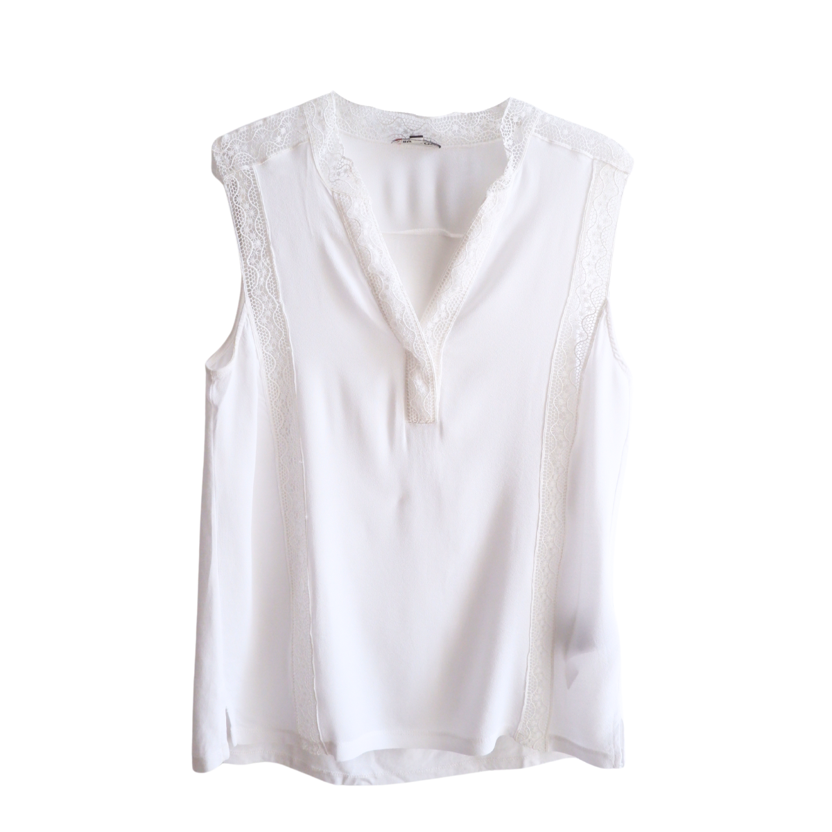 Witte topje met kant