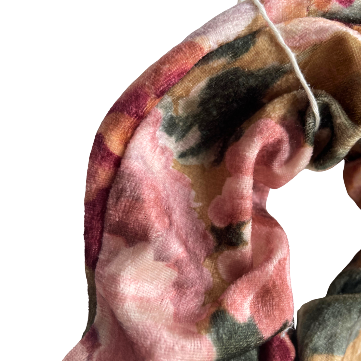 Scrunchie bebloemd XXL
