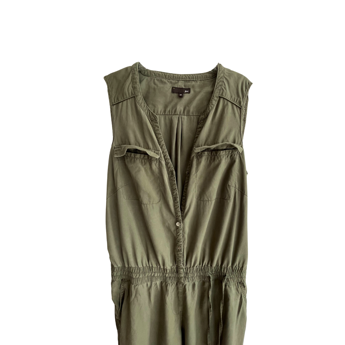 Kakigroene jumpsuit