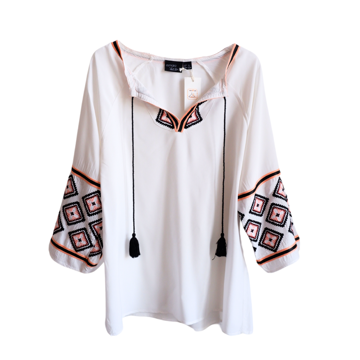 Witte losse blouse