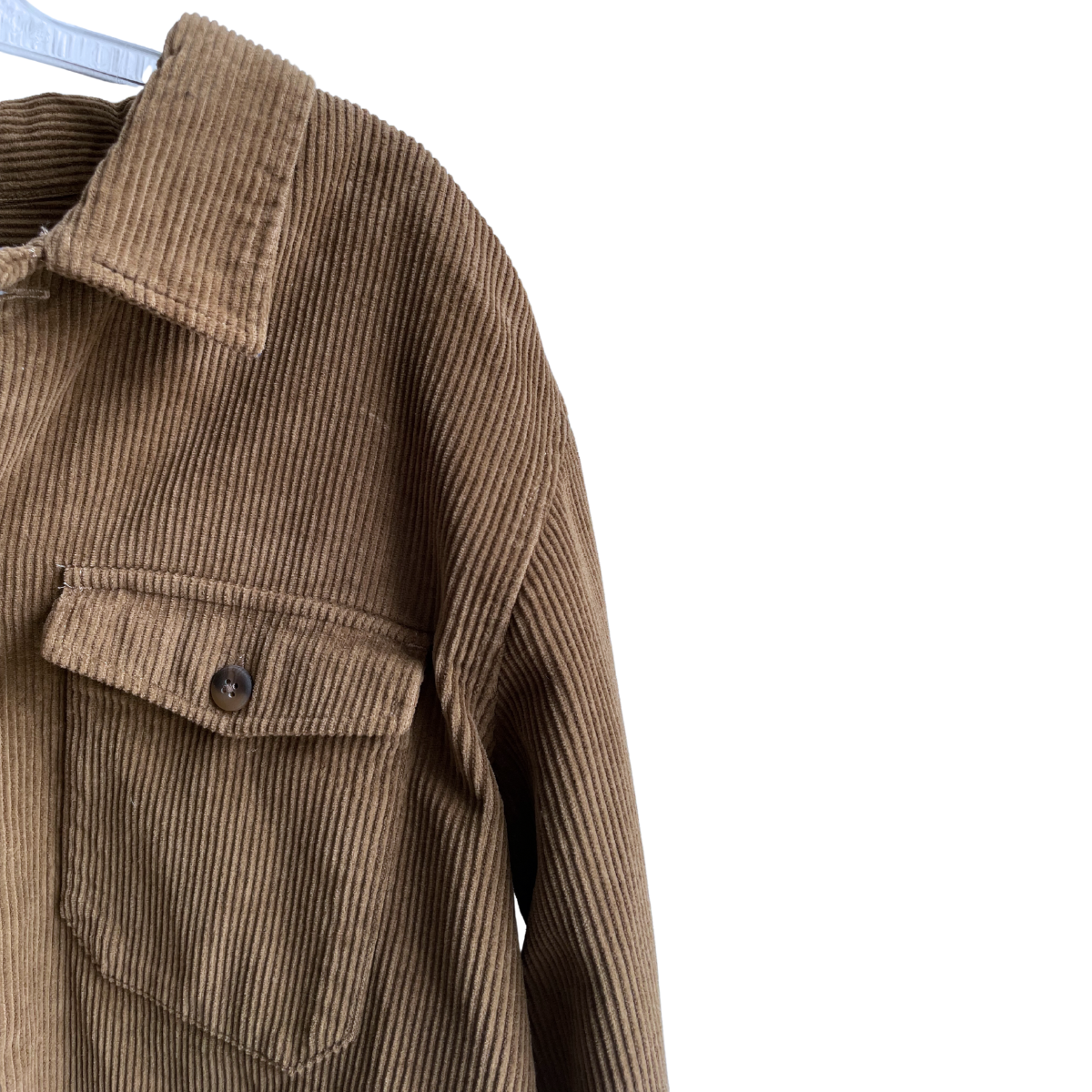 Bruin oversized hemd velours