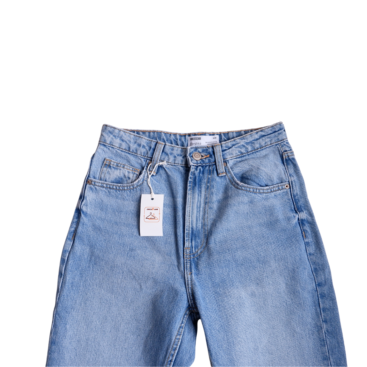 Blauwe jeans mom pants