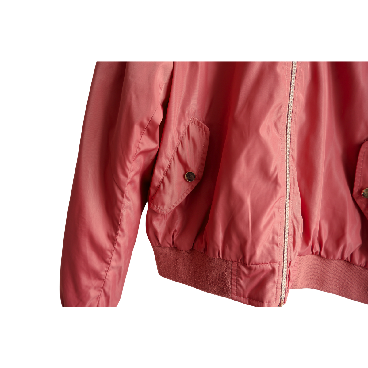 Roze kort jasje gevoerd