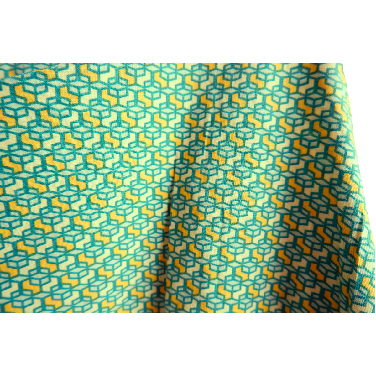 Groenblauwe zomerjurk