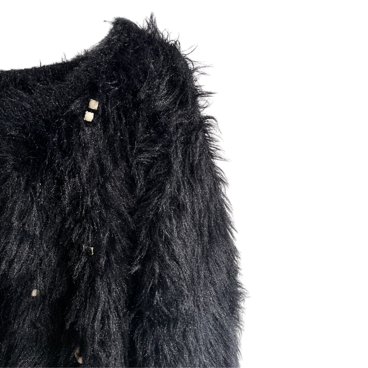 Zwarte zachte gilet