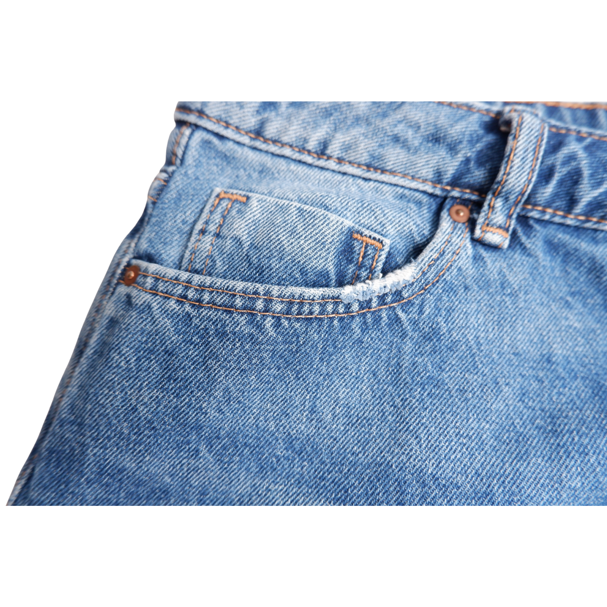 Bauwe jeans rok kort