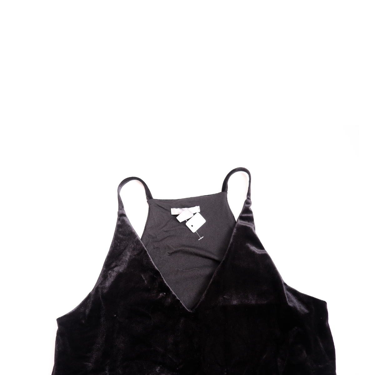 Zwarte velours top