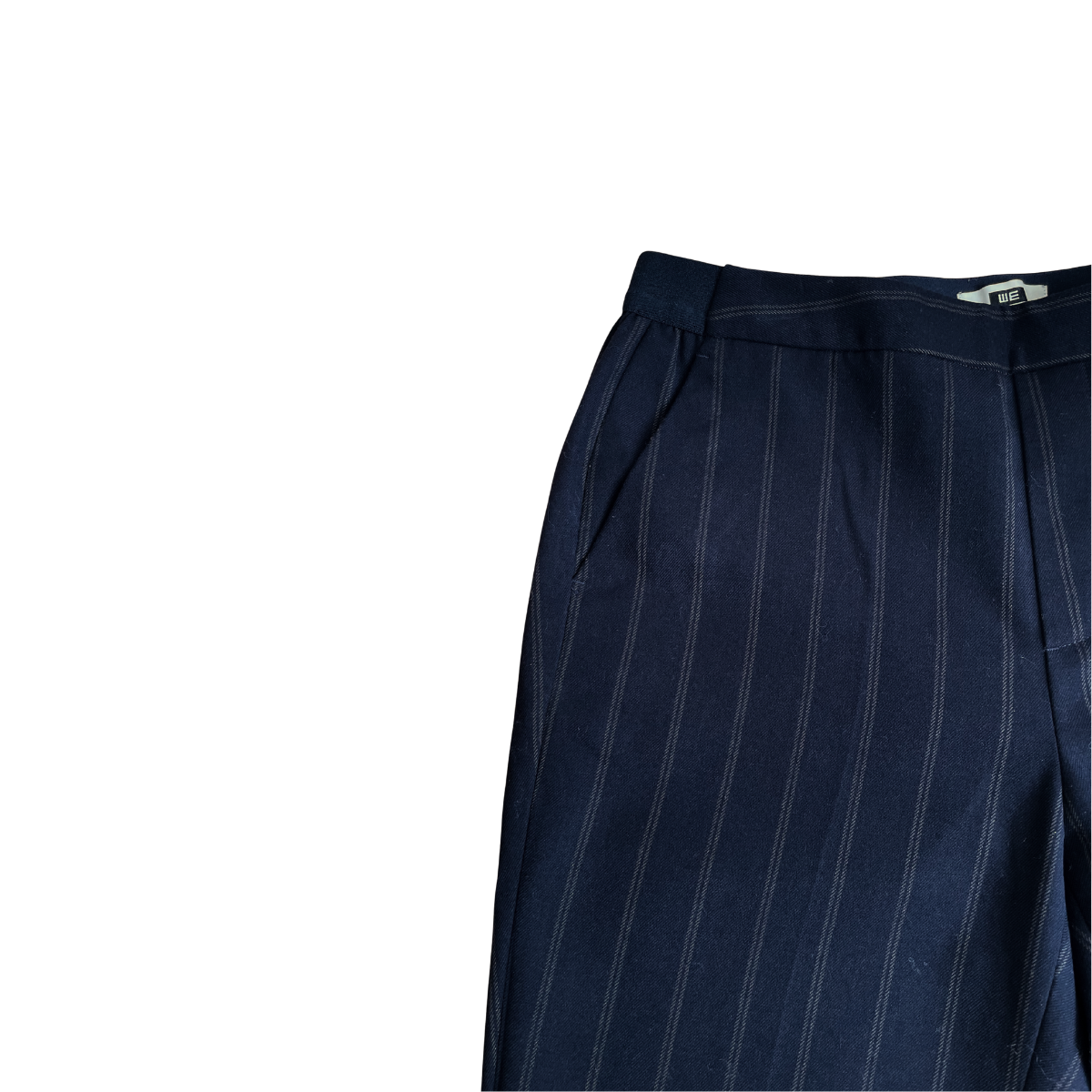 Blauwe broek met strepen