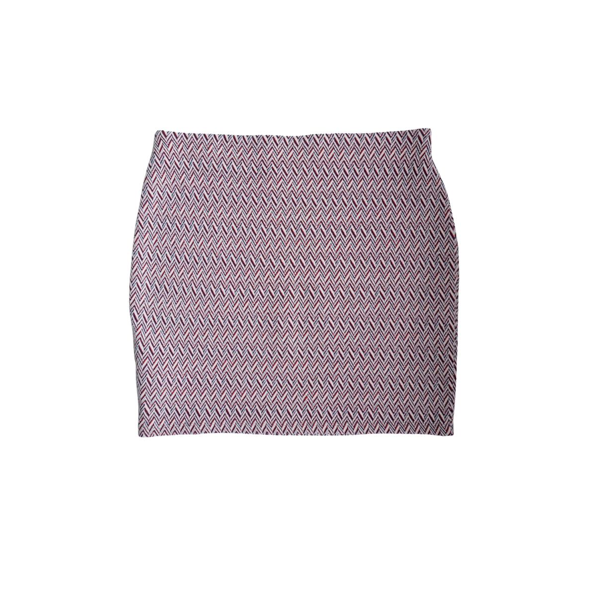 Rood blauw witte rok met rek
