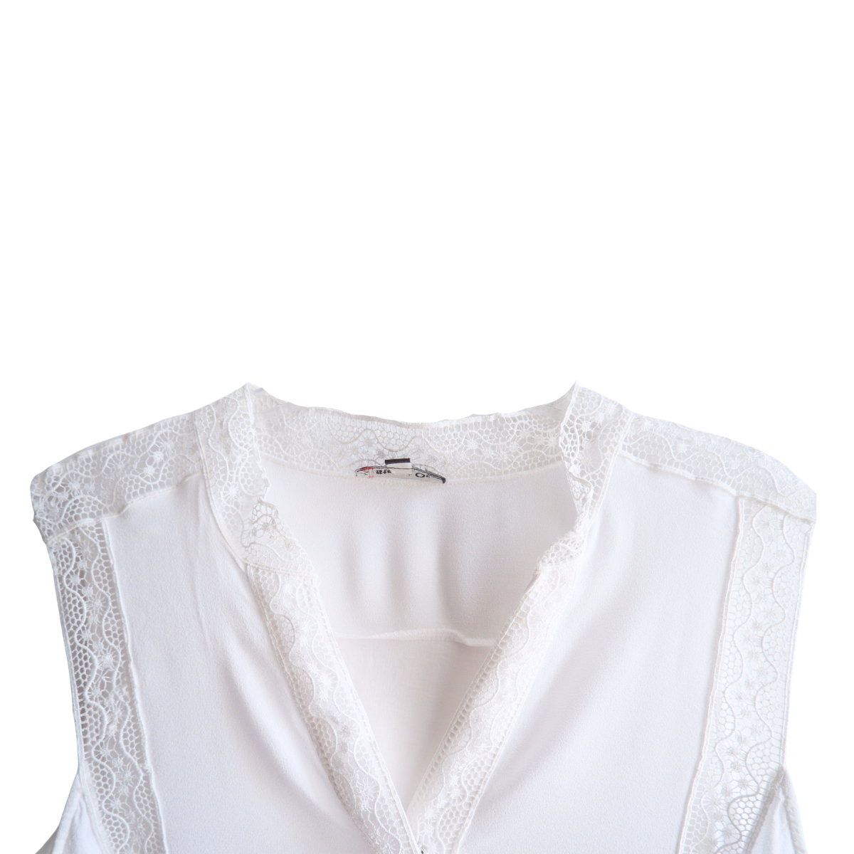 Witte topje met kant