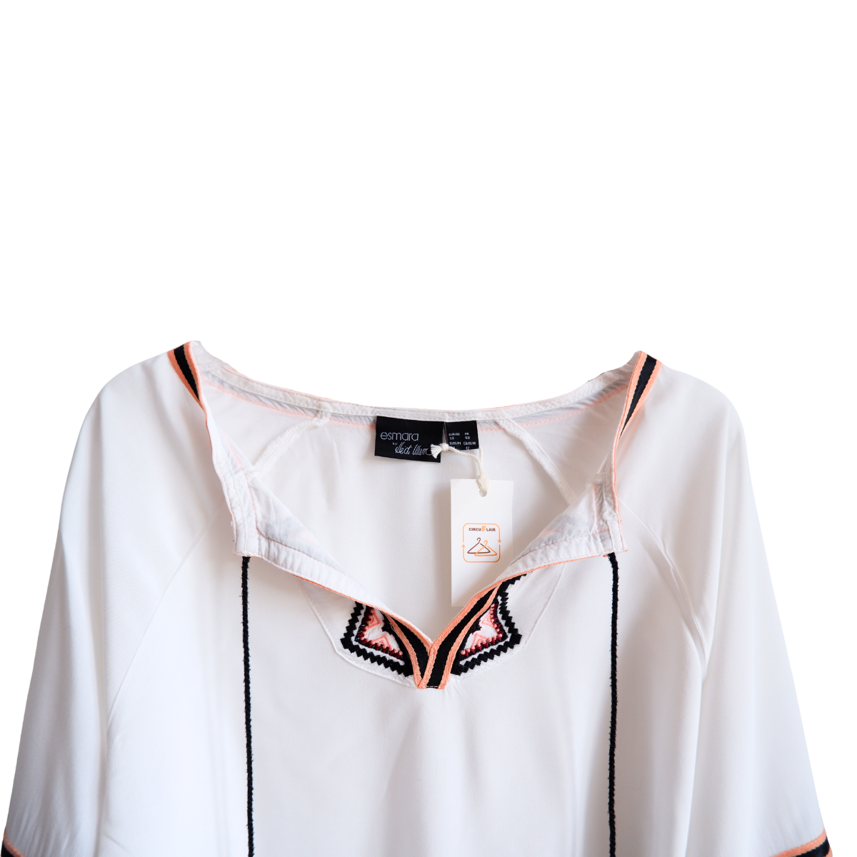 Witte losse blouse