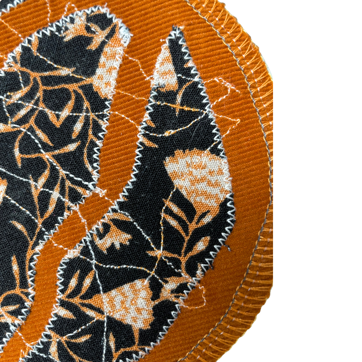 Srunchie oranje ribfluweel