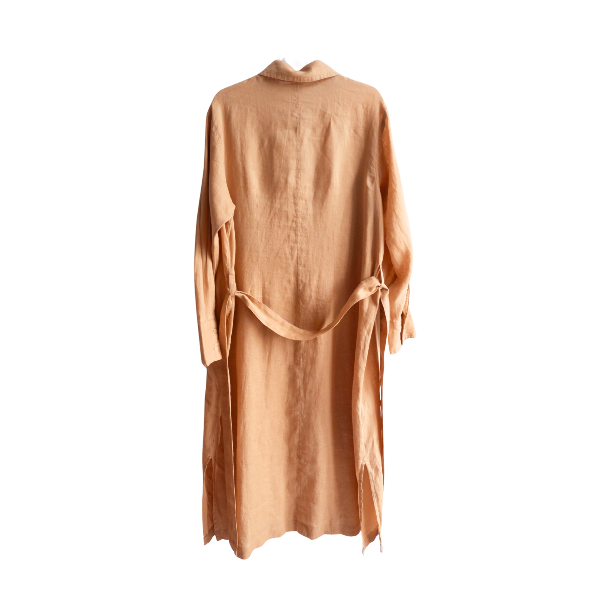 Beige 100% linnen kleed