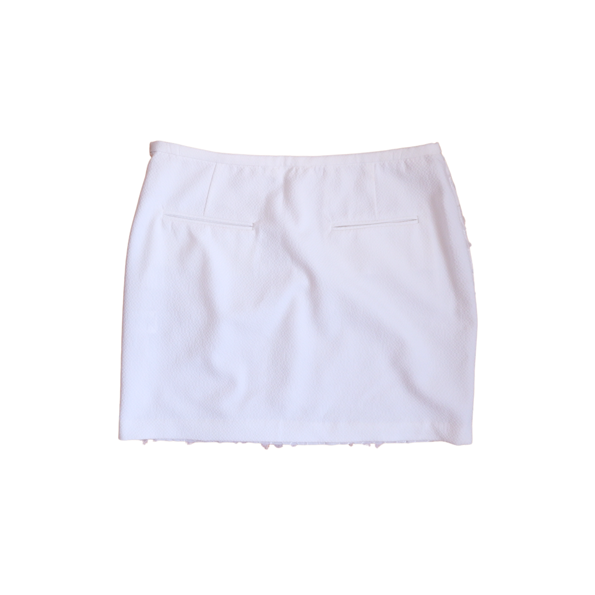 Witte rok met veertjes