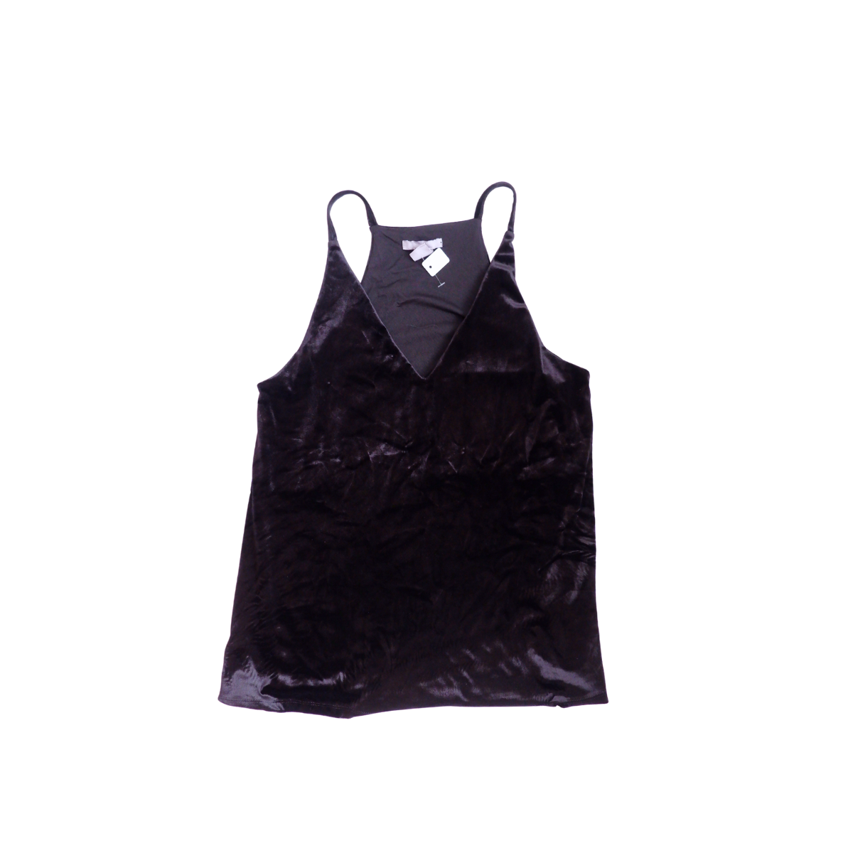 Zwarte velours top
