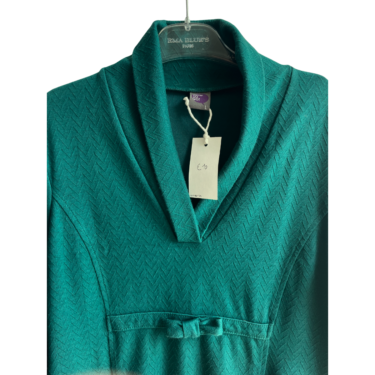 Groenblauwe jurk
