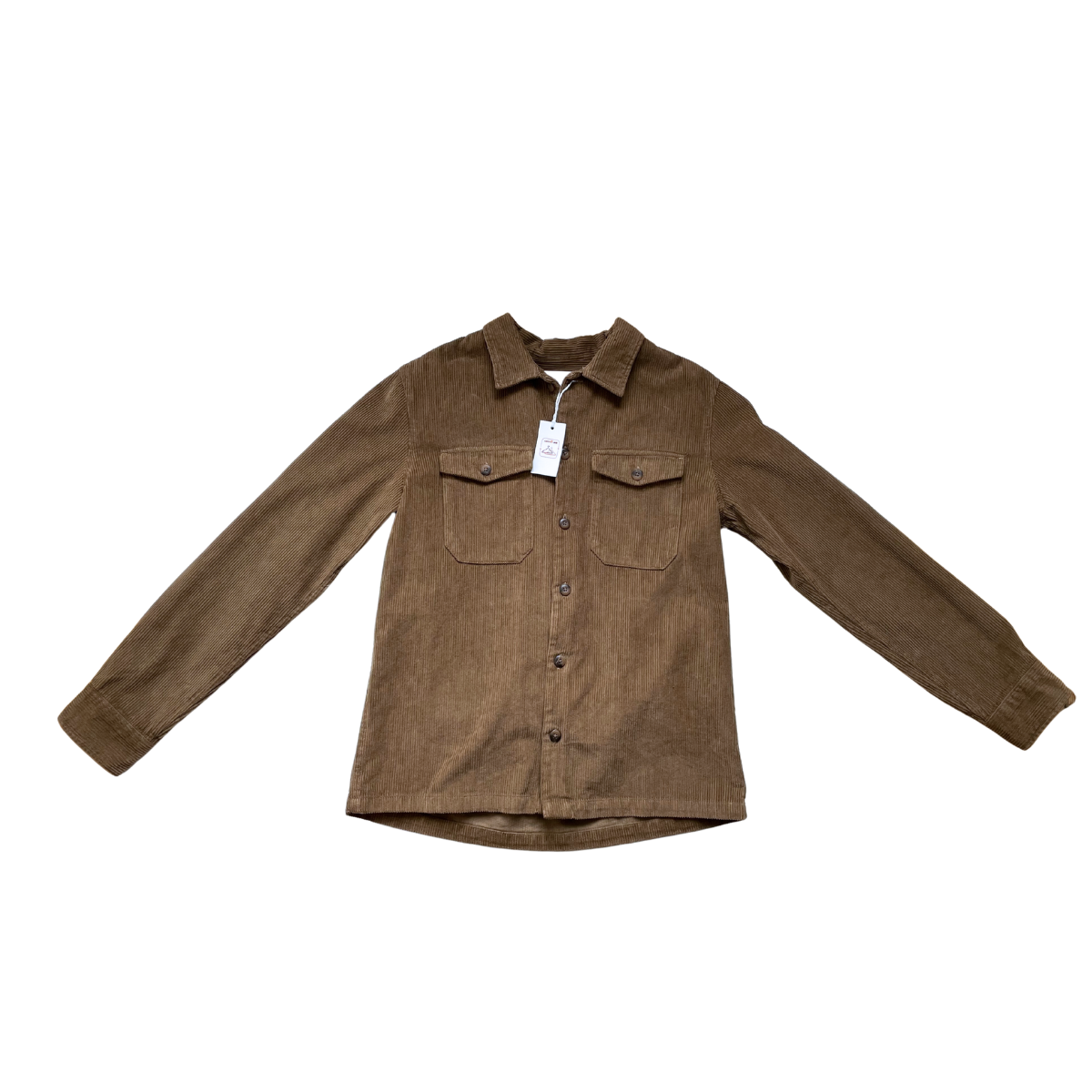 Bruin oversized hemd velours
