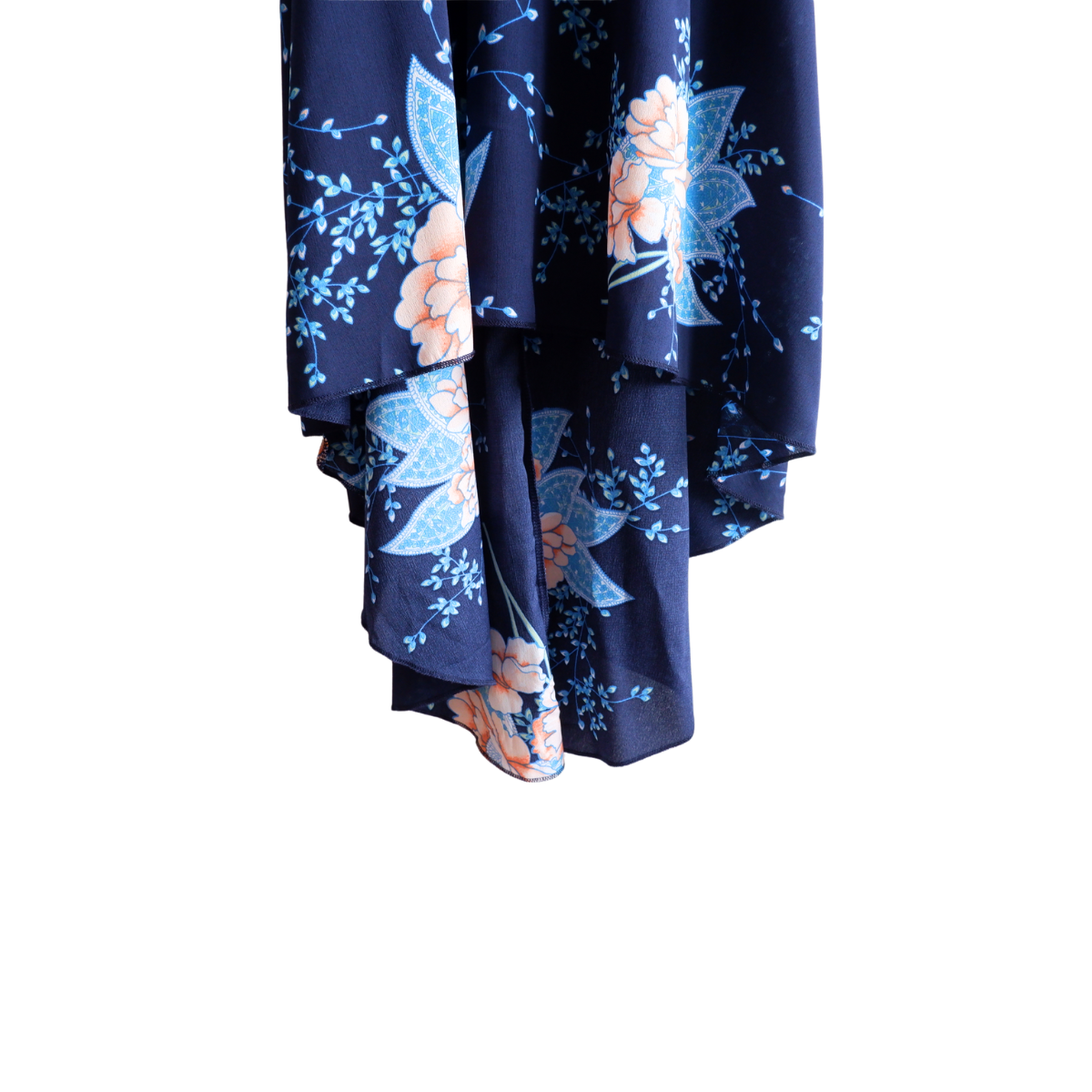 Blauwe zomerjurk bloemen NIEUWSTAAT