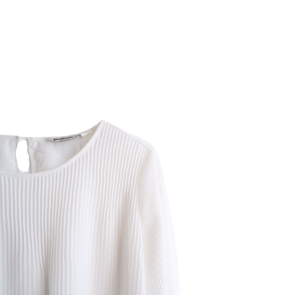 Witte blouse brede mouwen