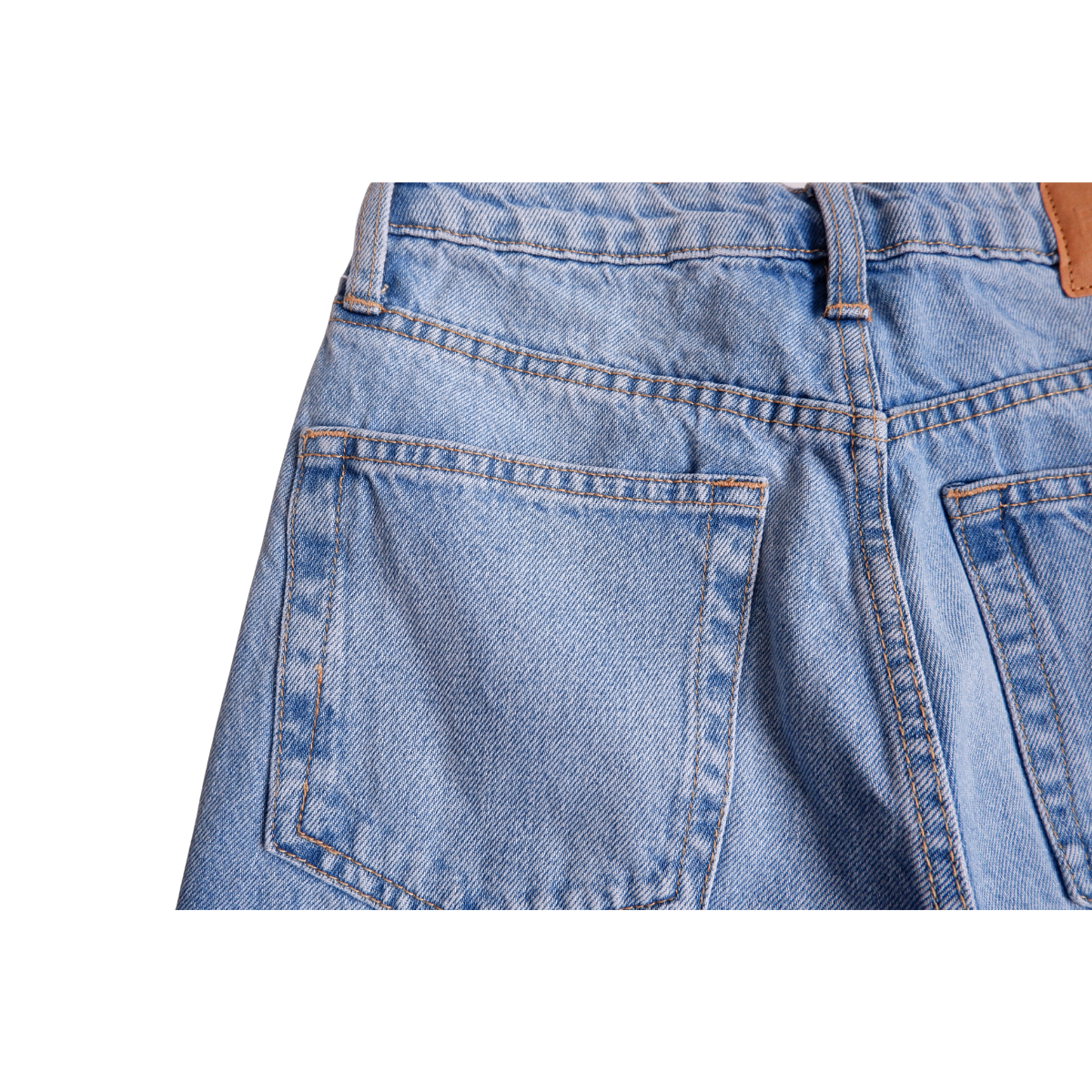 Blauwe jeans mom pants