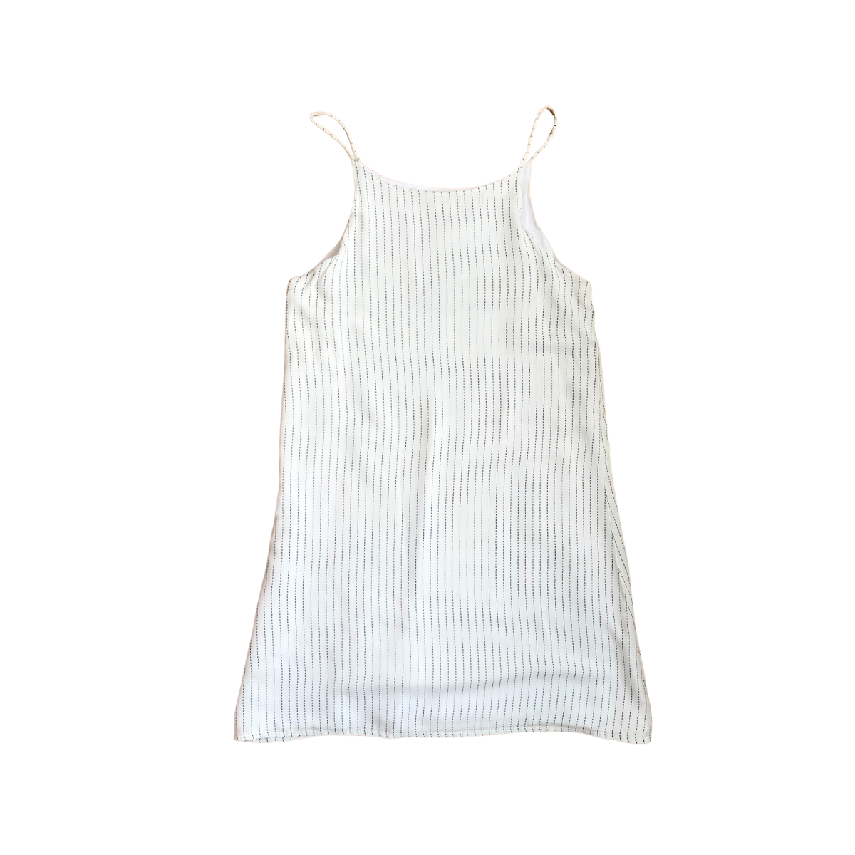 Witte gestreept zomerkleed