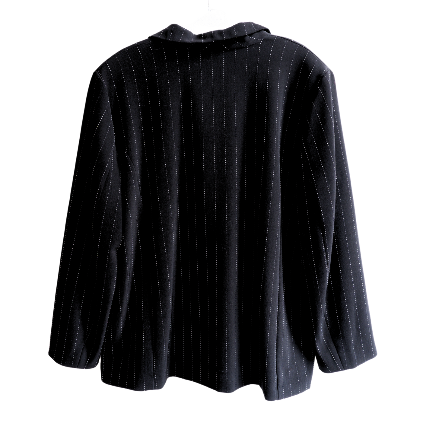 Zwart-wit gestreepte blazer