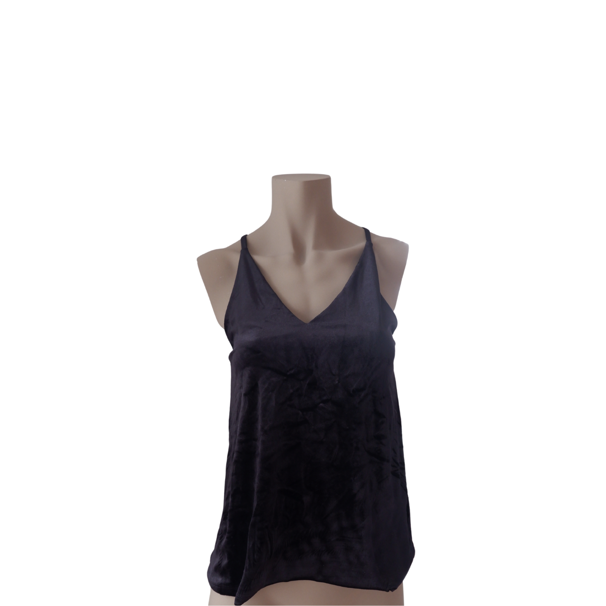 Zwarte velours top