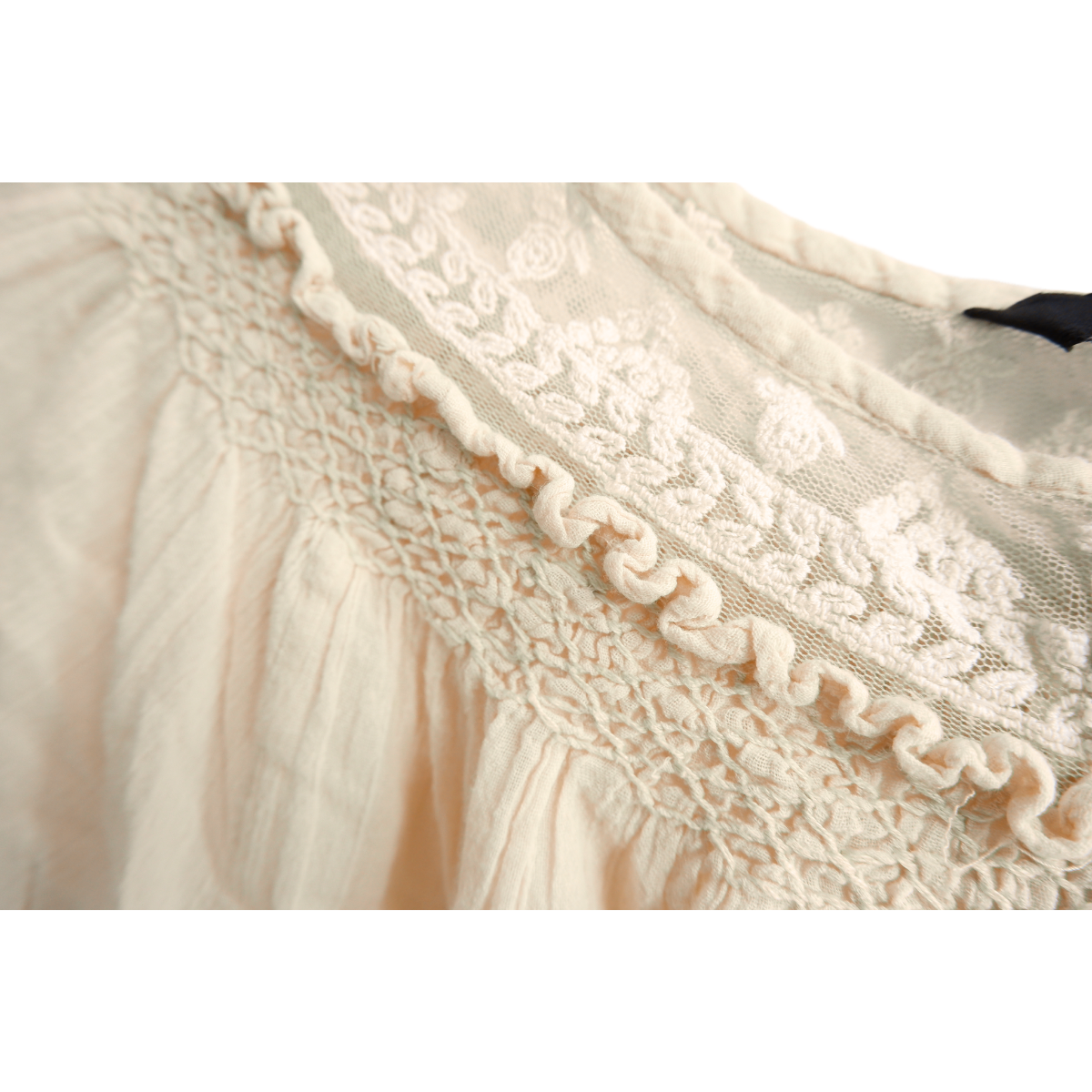 Gebroken witte zomerblouse