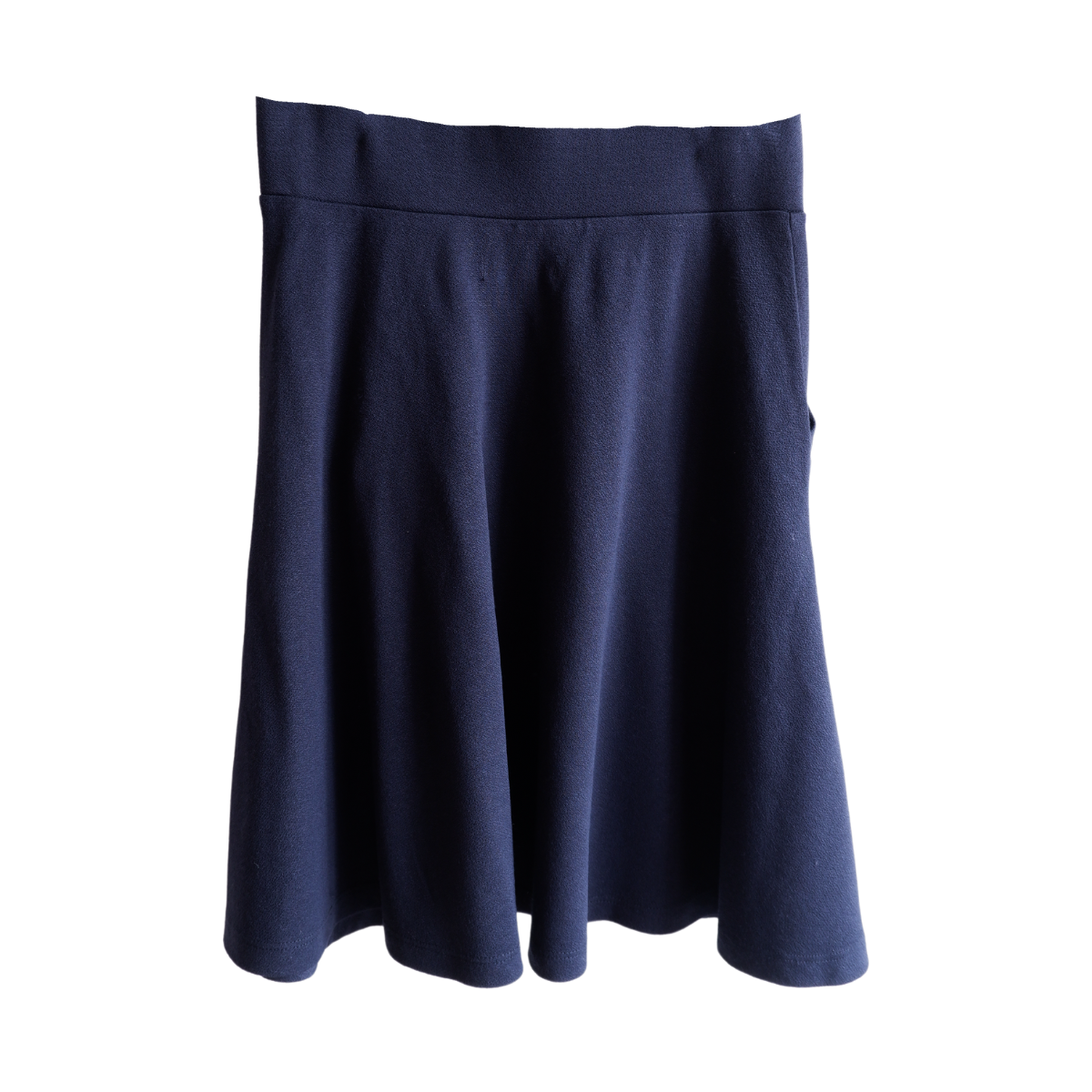 Donkerblauwe zwierige rok