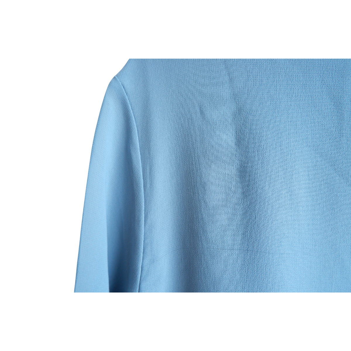 Blauwe blouse met diamantjes
