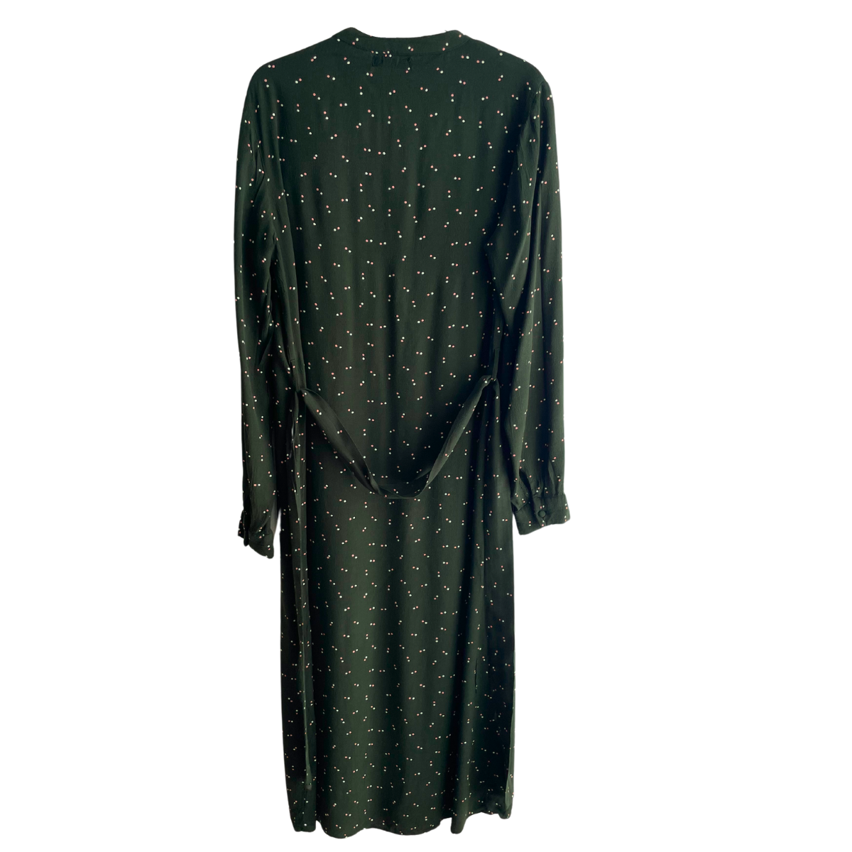 Groene jurk met stippen