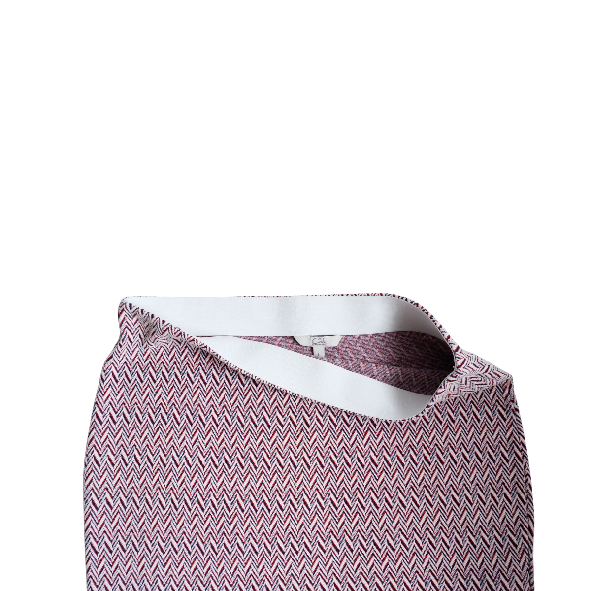 Rood blauw witte rok met rek