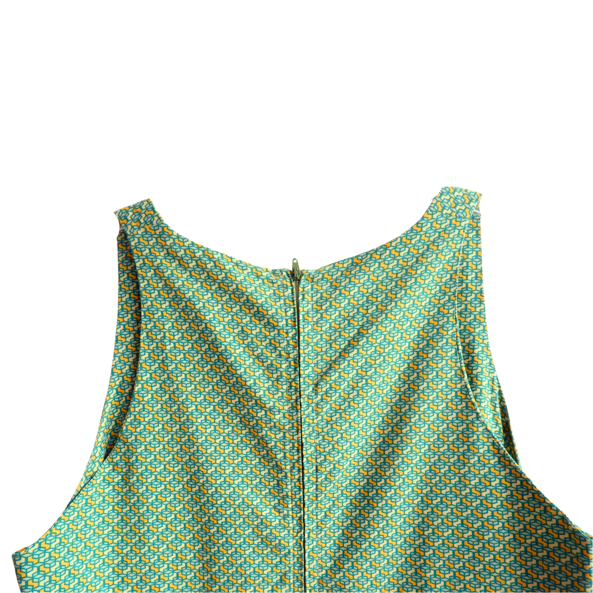 Groenblauwe zomerjurk