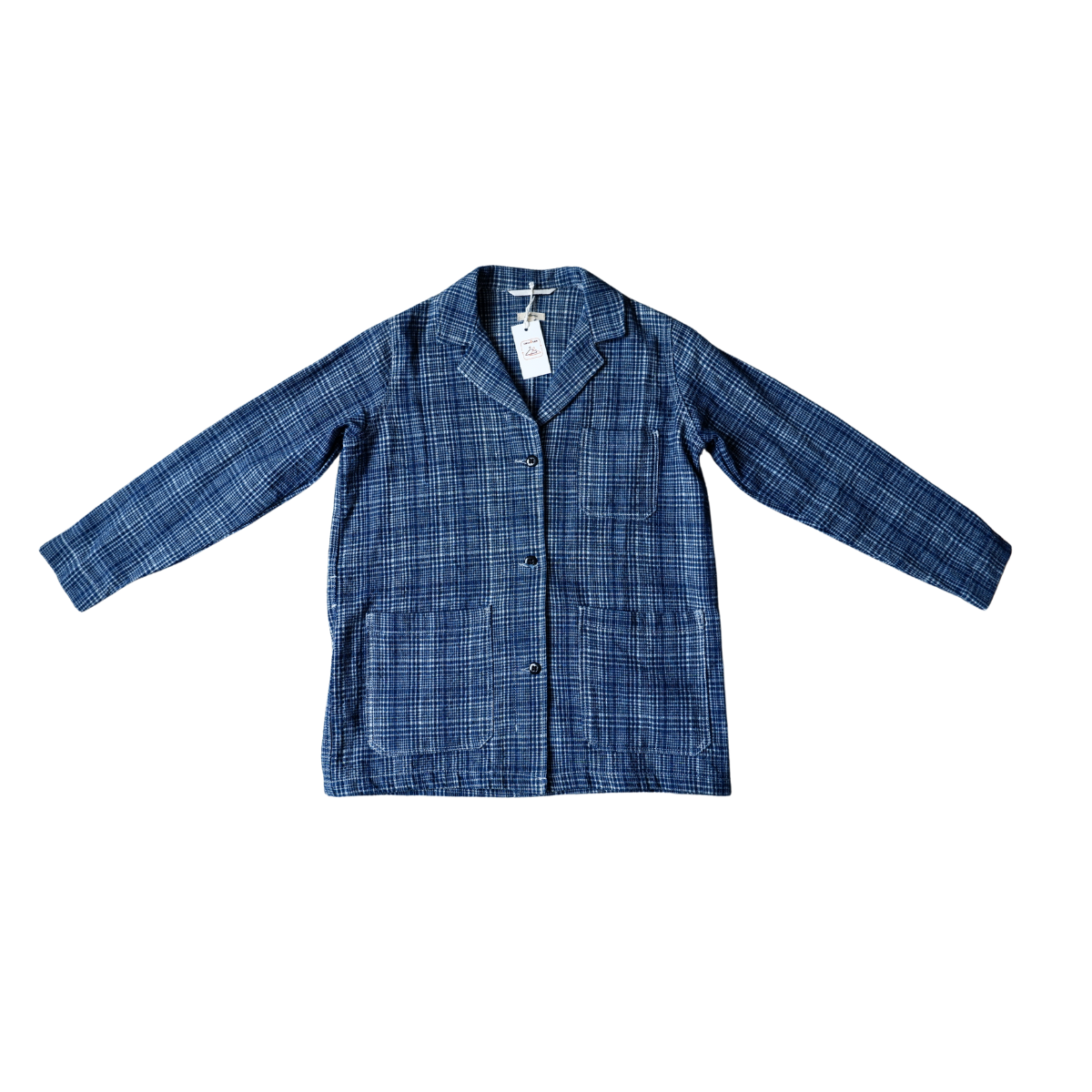 Blauw geruite vest in heel goede staat