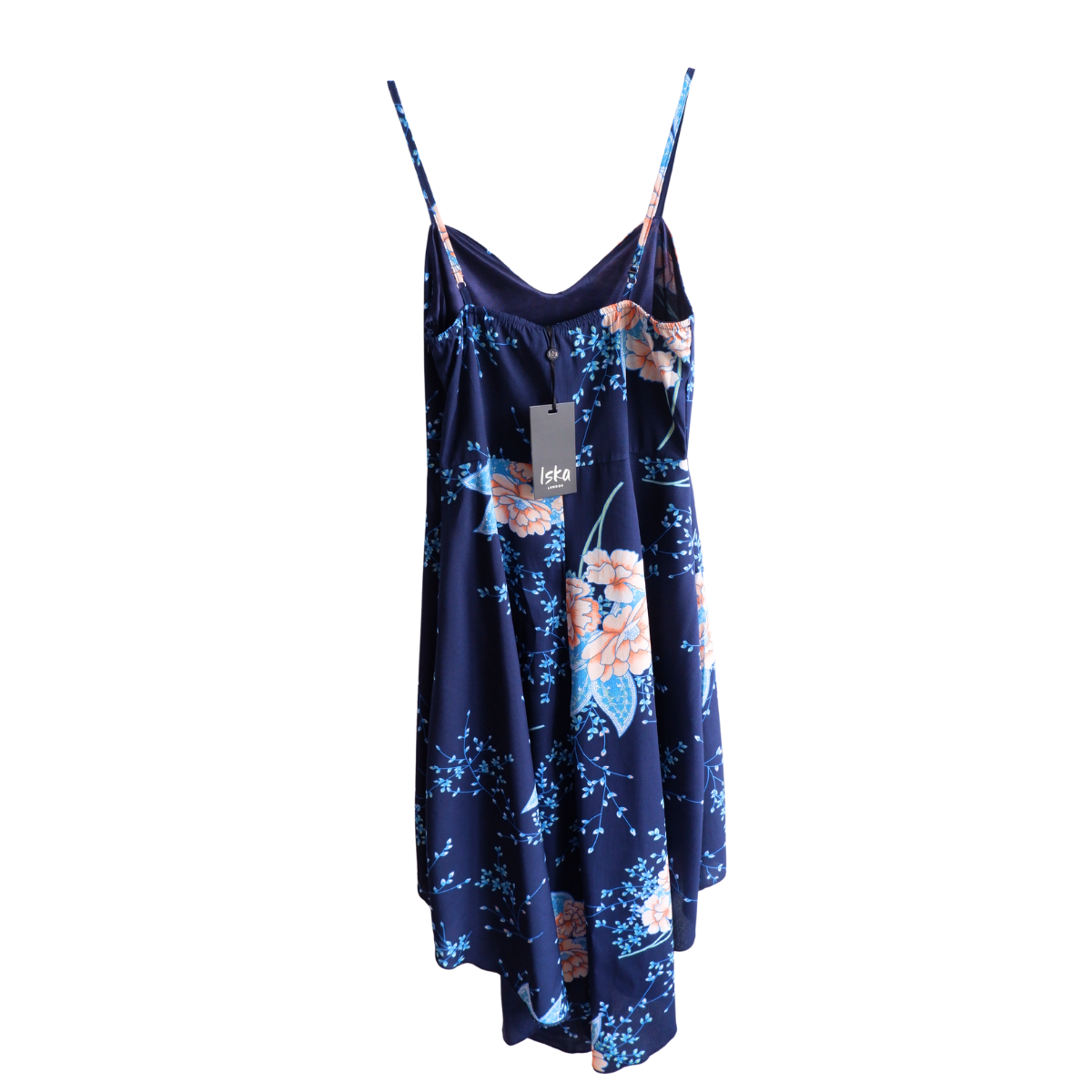 Blauwe zomerjurk bloemen NIEUWSTAAT