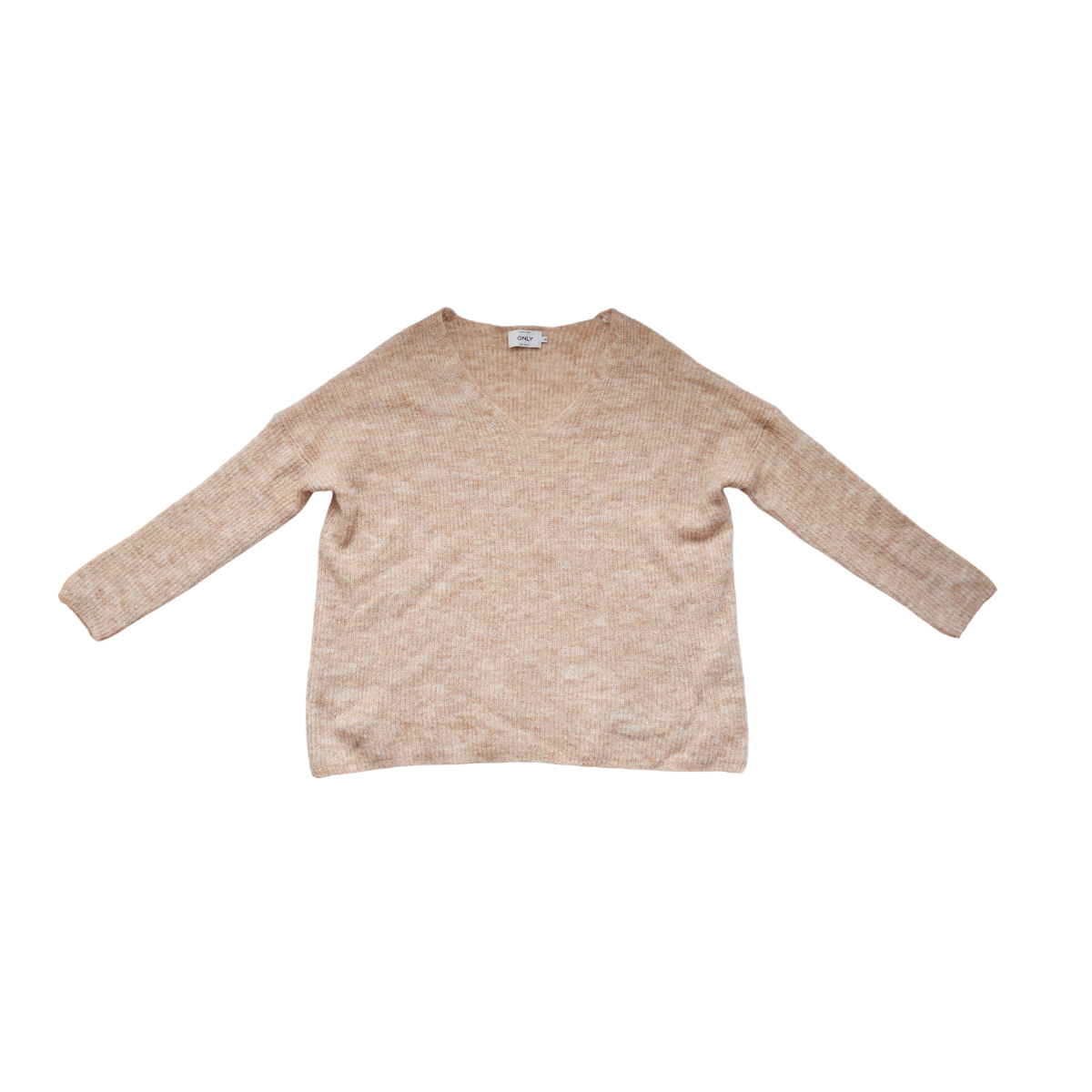 Beige sweater met alpacawol