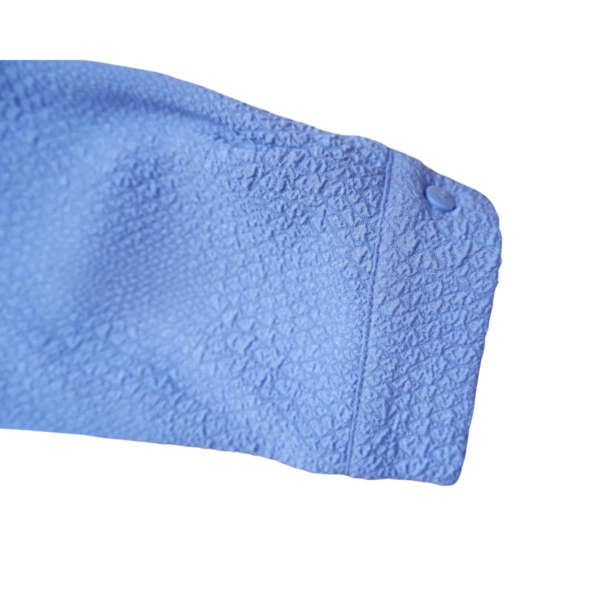 Blauwe blouse met rits