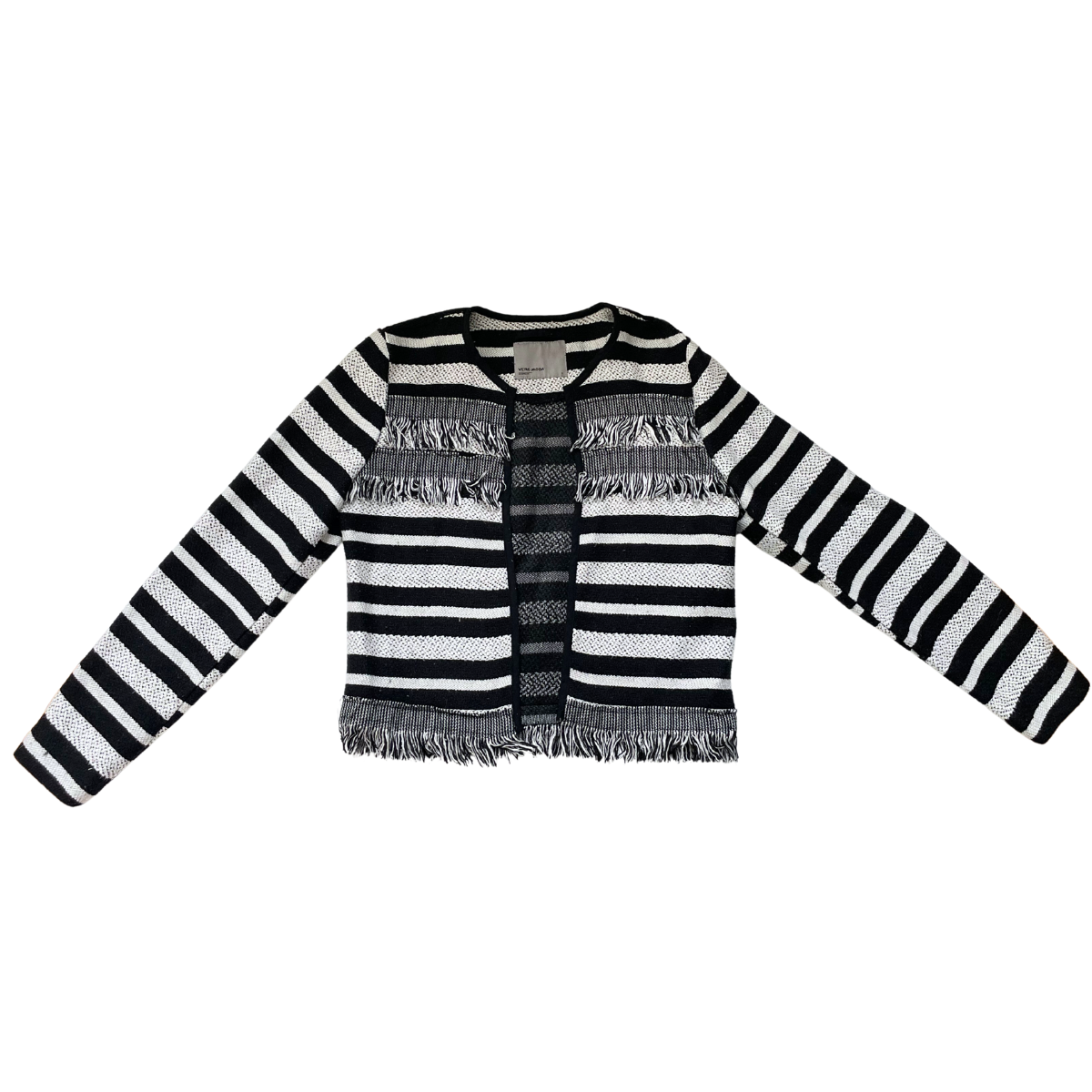 Zwart wit gestreept vestje