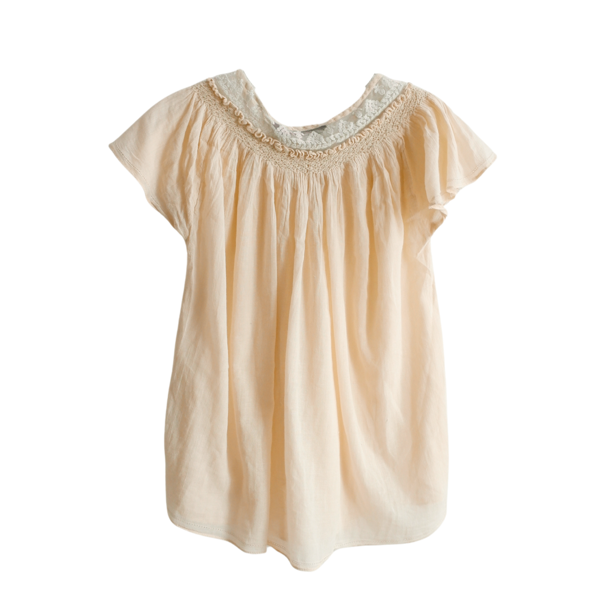 Gebroken witte zomerblouse