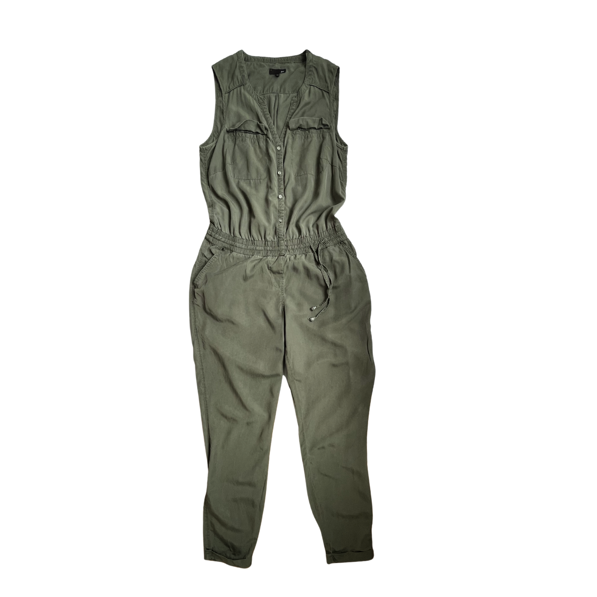 Kakigroene jumpsuit