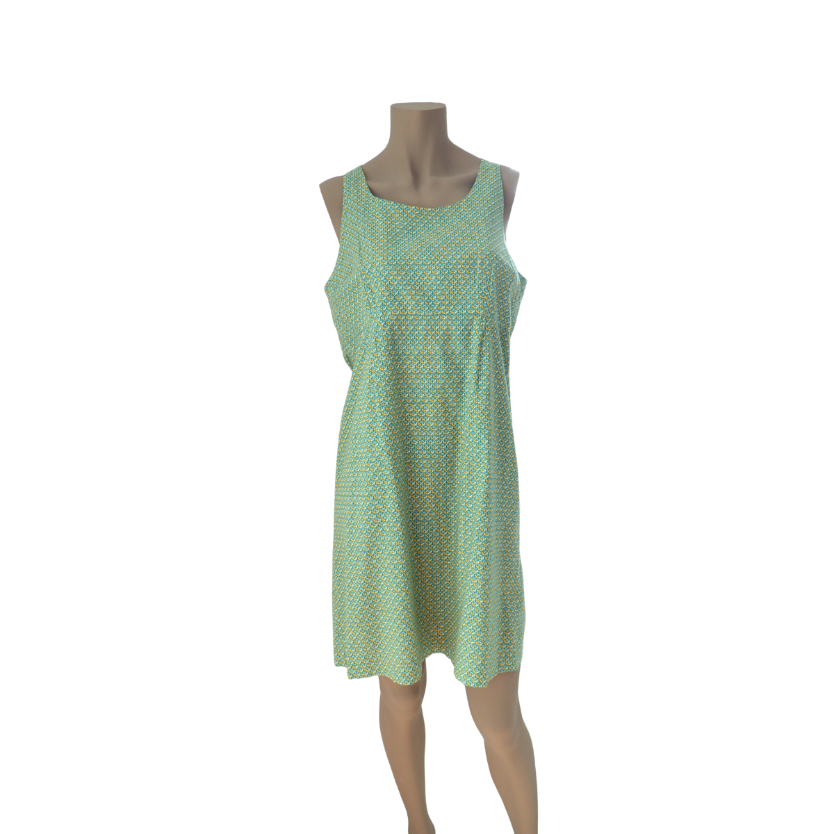 Groenblauwe zomerjurk
