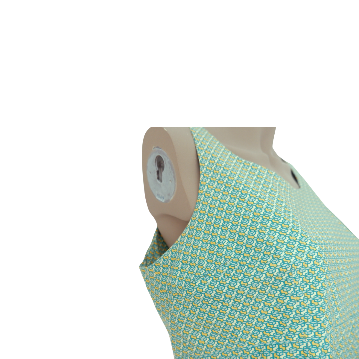 Groenblauwe zomerjurk