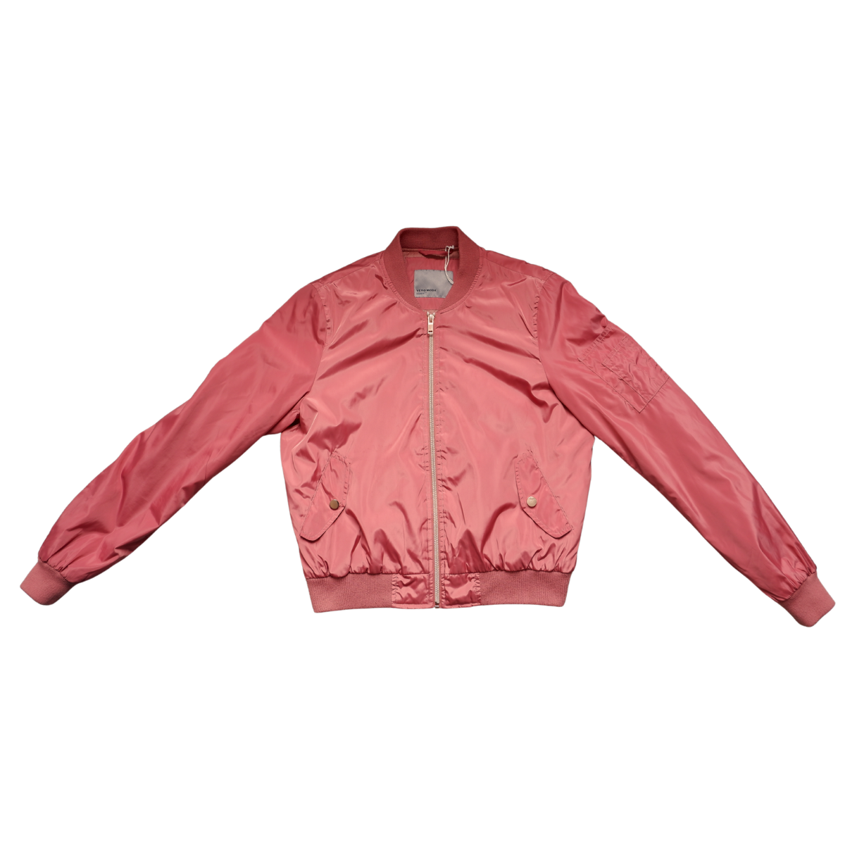 Roze kort jasje gevoerd